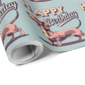 Dachshund Kleurrijk  Cadeaupapier (Rol Hoek)