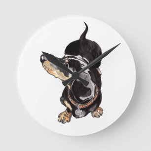Dachshund-klok Ronde Klok