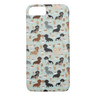 Dachshund koffieontwerp 	iPhone 8/7 hoesje