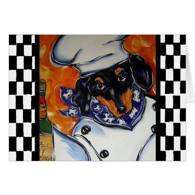 Dachshund-koks (Voorkant Horizontaal)