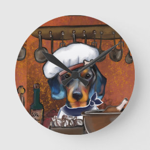 Dachshund-koks Ronde Klok