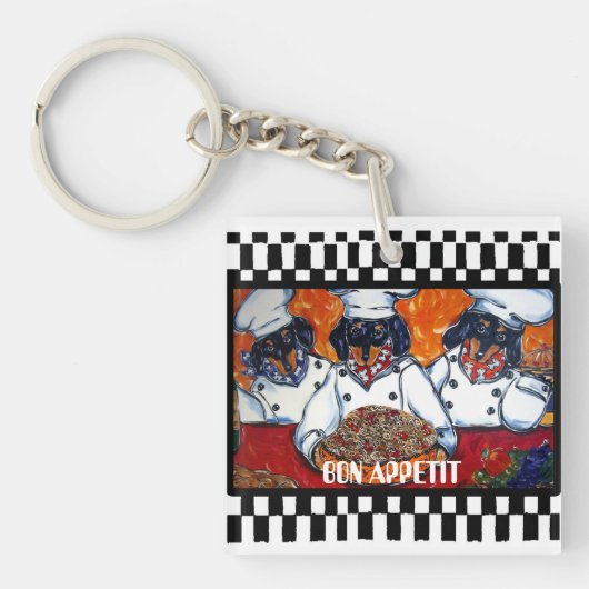Dachshund-koks Sleutelhanger (voorkant)