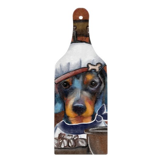 Dachshund-koks Snijplank (Voorkant)