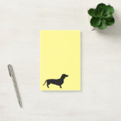 Dachshund Kort Haar - Silhouet 1 Post-it® Notes (Kantoor)