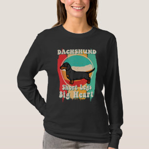 Dachshund Korte poten Grote Hart Dachshund Moeder T-shirt
