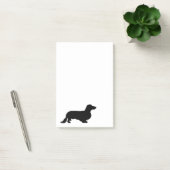 Dachshund Lang Haar - Silhouette 1 Post-it® Notes (Kantoor)