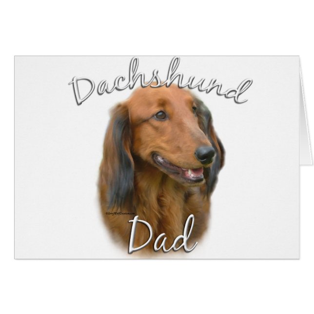 Dachshund (langharig) Papa 2 (Voorkant Horizontaal)