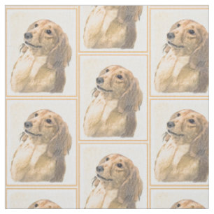 Dachshund (Langharig) Schilderij - Originele Honde Stof