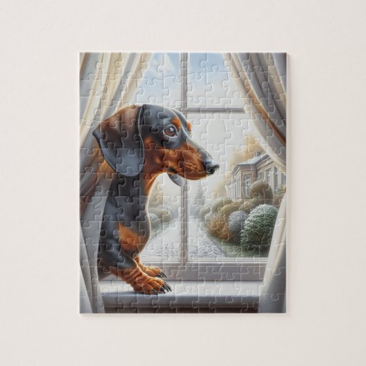 Dachshund Legpuzzel (Verticaal)