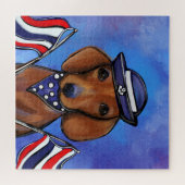 Dachshund Legpuzzel (Horizontaal)