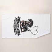 Dachshund Let Home Be Spelled With Paws (Serviette de bain)