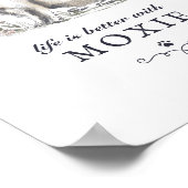 Dachshund-leven is beter met de aangepaste naam va poster (Hoek)