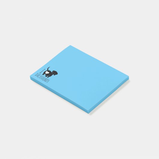 Dachshund Liefde Post-it® Notes (Schuin)