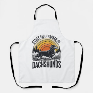 Dachshund Liefhebber Shirt Gemakkelijk Afgeleid Re Schort