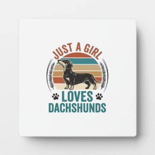 Dachshund Liefhebber Shirt Vintage Zonsondergang H Fotoplaat