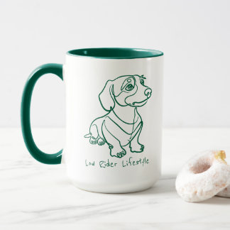 Dachshund Lijn Kunst - Low Rider Levensstijl Mok