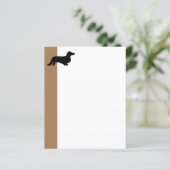 Dachshund Long Hair - Silhouette 1 (Staand voorkant)