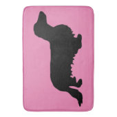 Dachshund Long Hair - Silhouette 1 Badmat (Voorkant Verticaal)