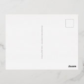 Dachshund Long Hair - Silhouette 1 Folie Feestdagen Briefkaart (Achterkant)