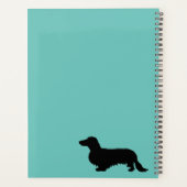 Dachshund Long Hair - Silhouette 1 Planner (Achterkant)