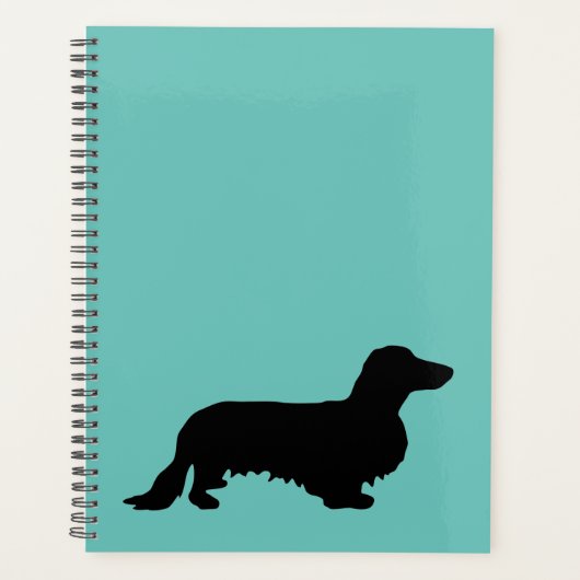 Dachshund Long Hair - Silhouette 1 Planner (Voorkant)