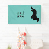 Dachshund Long Hair - Silhouette 1 Spandoek (Insitu)