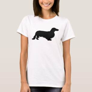 Dachshund Long Hair - Silhouette 1 T-shirt