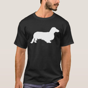 Dachshund Long Hair - Silhouette 2 T-shirt