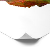 Dachshund Long Haired  in watercolor-2 Poster (Hoek)