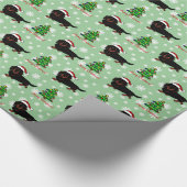 Dachshund Long Hazard Black en Tan Cadeaupapier (Hoek)