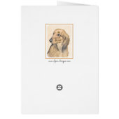 Dachshund (Longhaerien) Peinture - Art Chien origi (Dos)