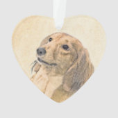 Dachshund (Longhaerien) Peinture - Art Chien origi (dos)