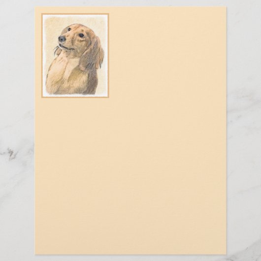 Dachshund (Longhaire) Schilderen - Oorspronkelijke (Voorkant)
