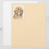 Dachshund (Longhaire) Schilderen - Oorspronkelijke (Voorkant / Achterkant)