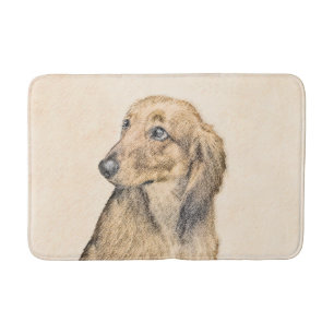 Dachshund (Longhaire) Schilderen - Oorspronkelijke Badmat