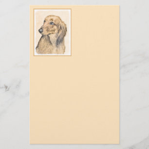 Dachshund (Longhaire) Schilderen - Oorspronkelijke Briefpapier