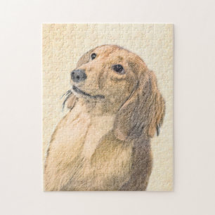Dachshund (Longhaire) Schilderen - Oorspronkelijke Legpuzzel