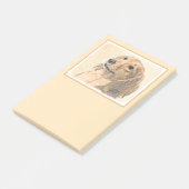 Dachshund (Longhaire) Schilderen - Oorspronkelijke Post-it® Notes (Schuin)