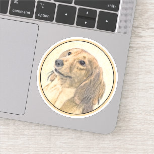 Dachshund (Longhaire) Schilderen - Oorspronkelijke Sticker