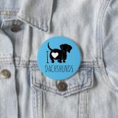 Dachshund Love Button (In situ)
