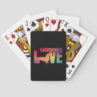 Dachshund Love Doxie Wiener Dog Pokerkaarten