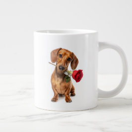Dachshund Love Extra Grote Beker