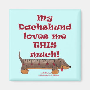 Dachshund Love Meter Magneet