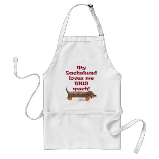 Dachshund Love Meter Standaard Schort