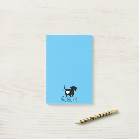 Dachshund Love Post-it® Notes (Op bureau)