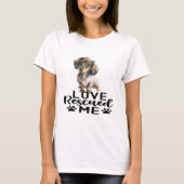 Dachshund Love redde me T-shirt (Voorkant)