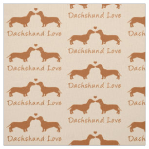 Dachshund Love. Stof