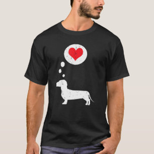 Dachshund Love teckel eigenaar T-shirt