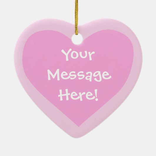 Dachshund Love (voeg je eigen bericht toe) Keramisch Ornament (Achterkant)