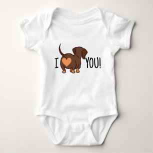 Dachshund Love You Romper